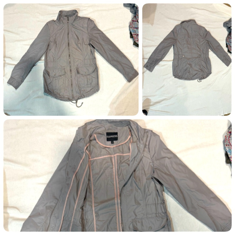 Express gray windbreaker jacket. Size S.